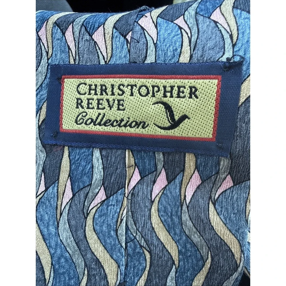 Stonehenge Christopher Reeve John Lithgow Collection Two Necktie Tie Silk USA